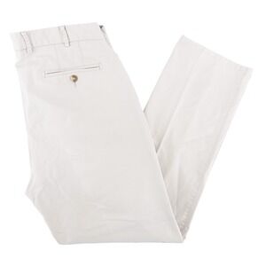 Peter Millar Mens 36x30 Soft Touch Twill Trouser Pants Light Gray Pima Cotton